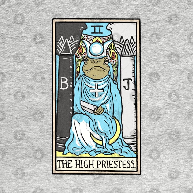 The High Priestess Toad Tarot Card by Jewelia